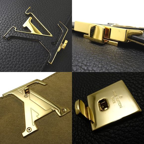 Louis Vuitton 2 Way Handbag Volta Taurillon Leather Noir Black - Picture 4 of 8